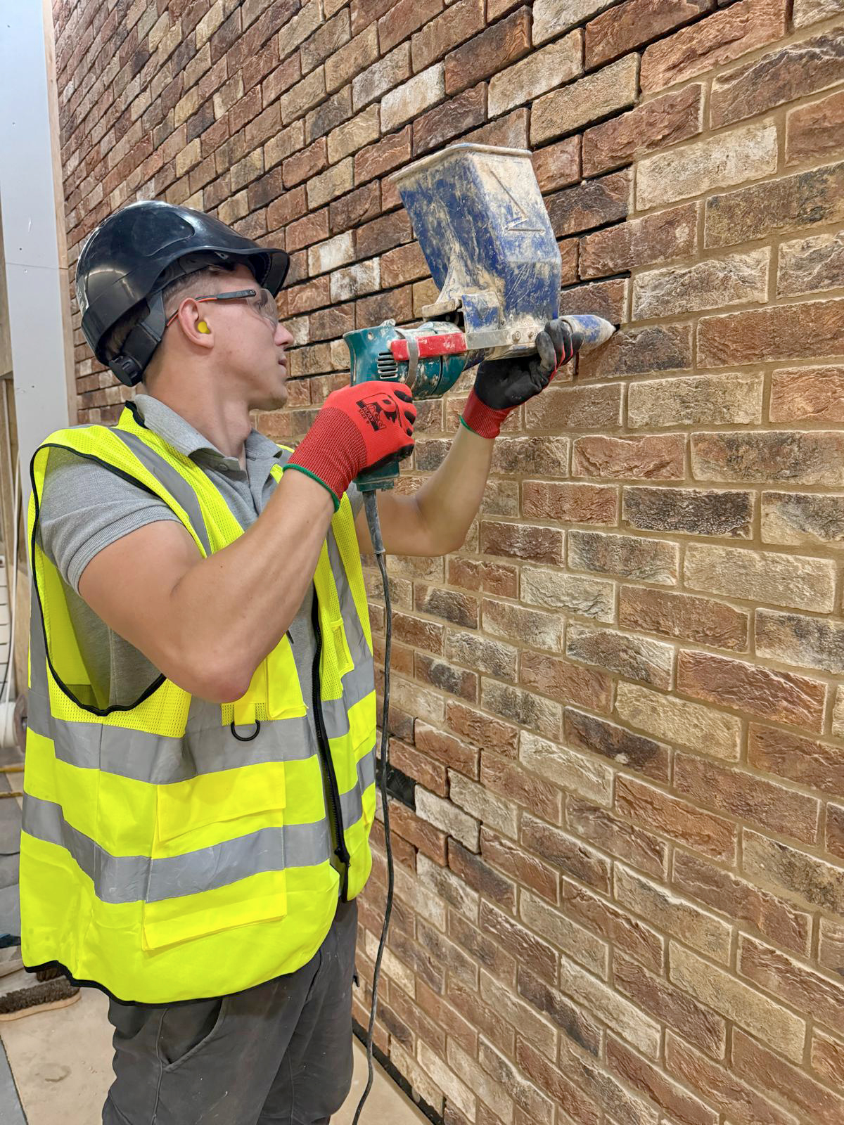Macdonald Joinery team member working safely